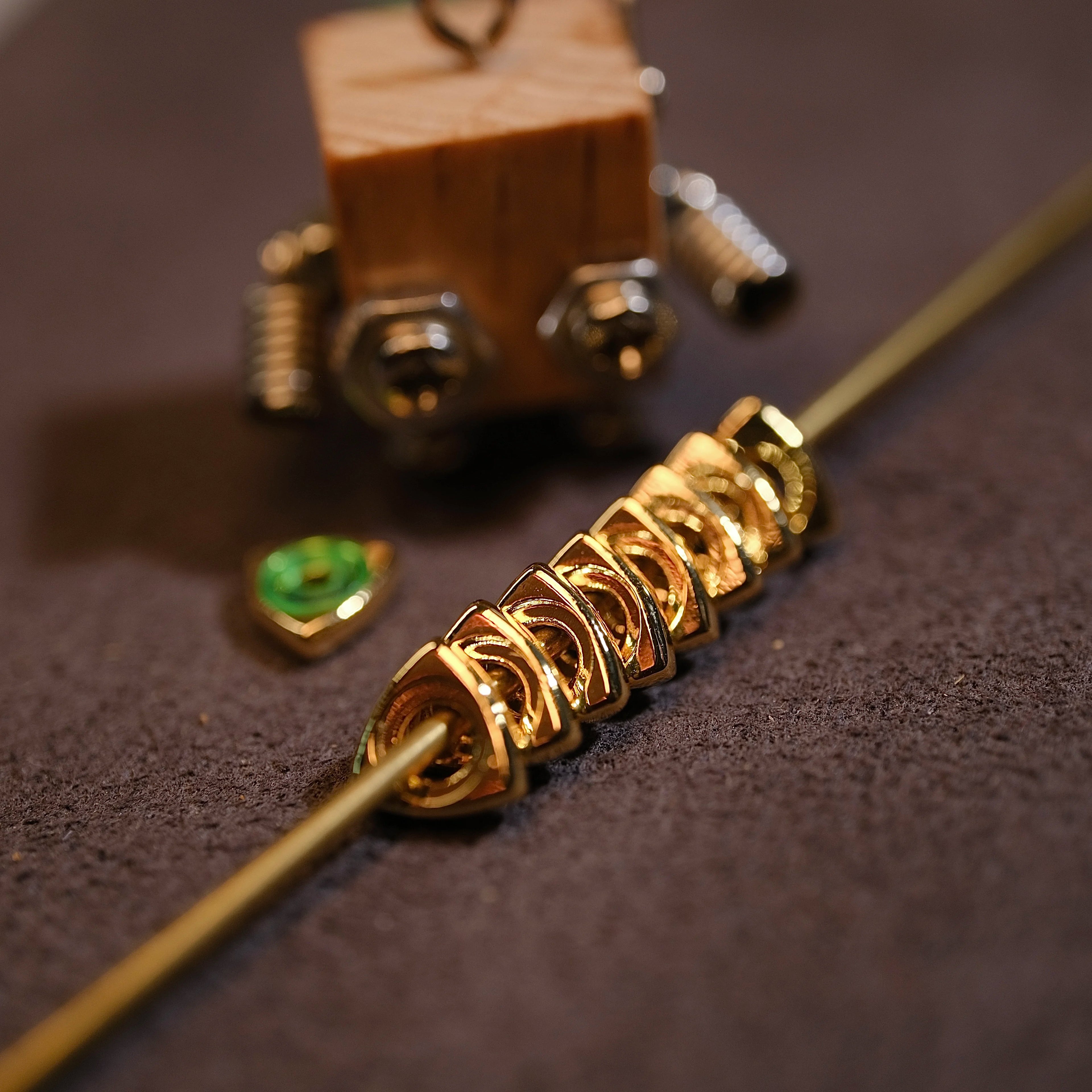 Gold-Copper Bead Spacer