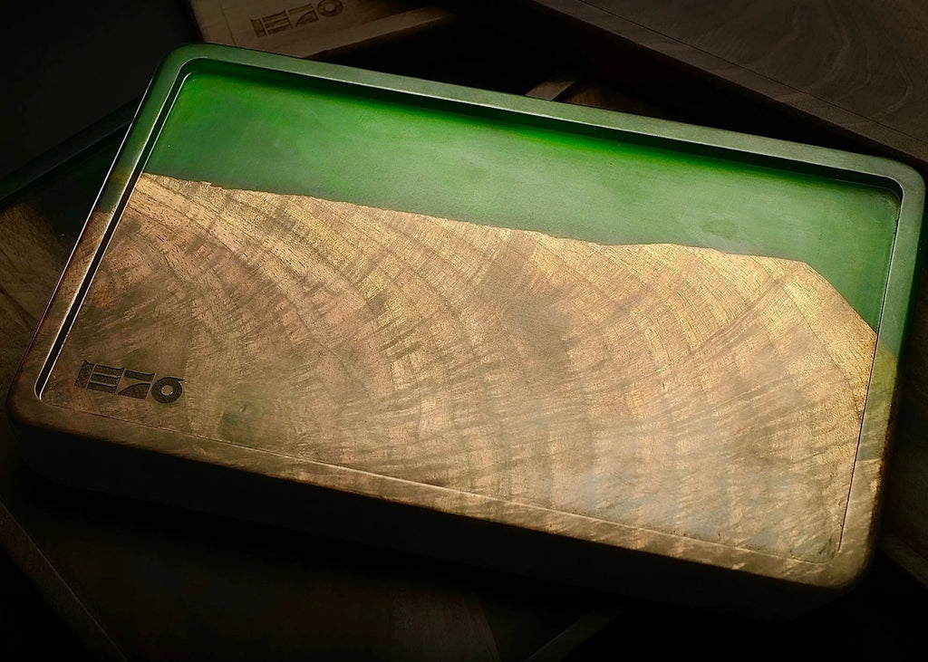 Forest Wood Resin Tray
